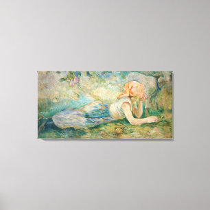 Berthe Morisot - Ruhende Schäferin Leinwanddruck