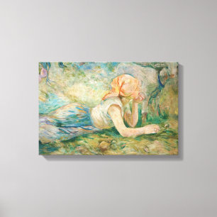 Berthe Morisot - Schäferin ruhend Leinwanddruck
