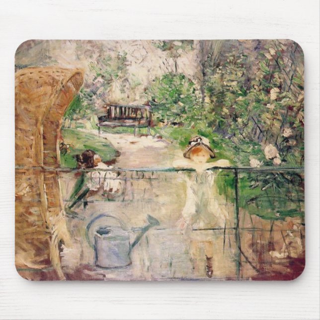 Berthe Morisot The Basket Chair Mousepad (Vorne)