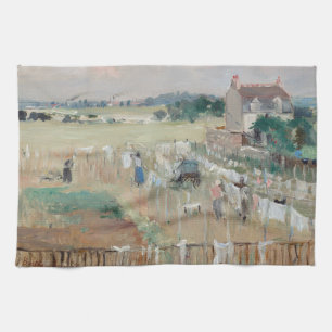 Berthe Morisot - Wäsche zum Trocknen aufhängen Geschirrtuch
