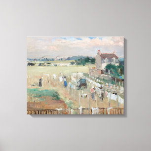 Berthe Morisot - Wäsche zum Trocknen aufhängen Leinwanddruck