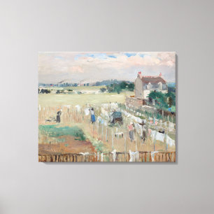 Berthe Morisot - Wäsche zum Trocknen aufhängen Leinwanddruck