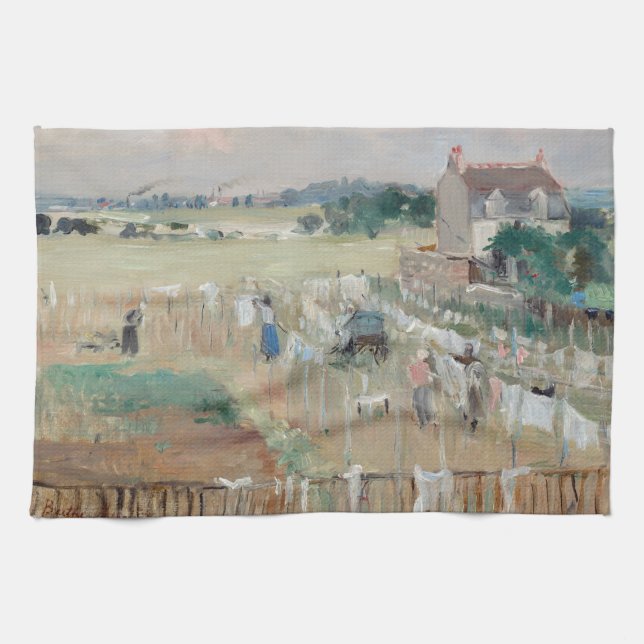 Berthe Morisot - Wäschewaschen nach Trocknen Geschirrtuch (Horizontal)