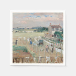 Berthe Morisot - Wäschewaschen nach Trocknen Serviette