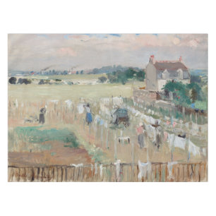 Berthe Morisot - Wäschewaschen nach Trocknen Tischdecke