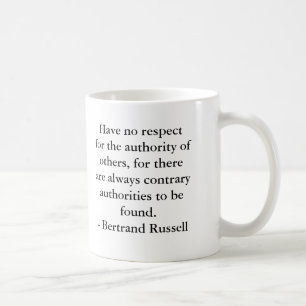 Bertrand Russell - Berechtigung Kaffeetasse