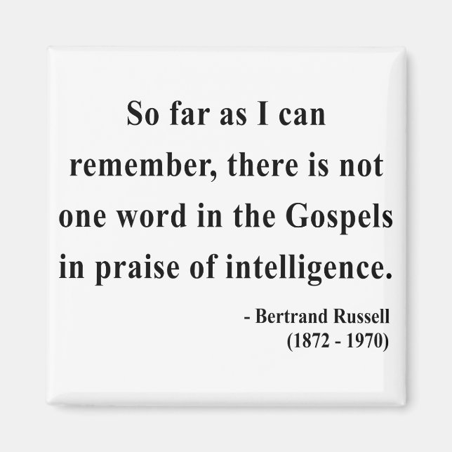 Bertrand Russell Quote 2a Magnet (Vorne)