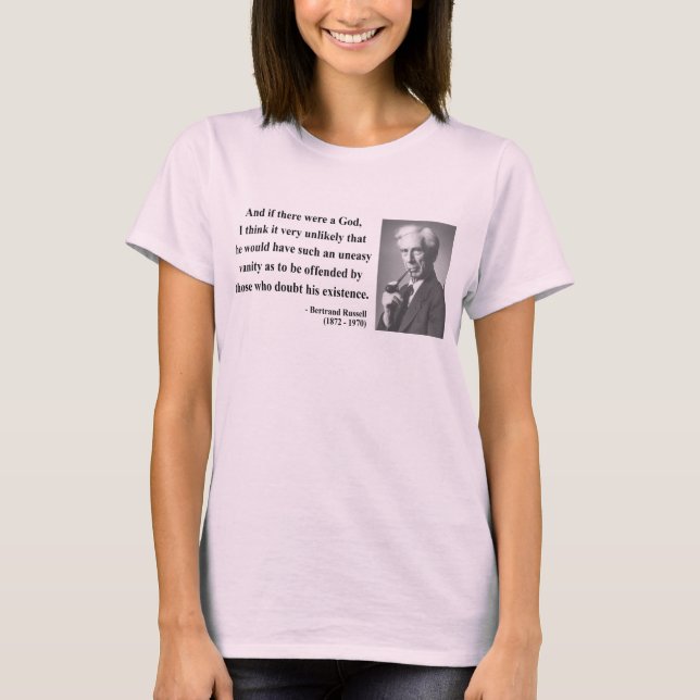 Bertrand Russell-Zitat 3b T-Shirt (Vorderseite)