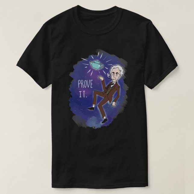 Bertrand Russells Celestial Teapot Essential T-Sh T-Shirt (Design vorne)