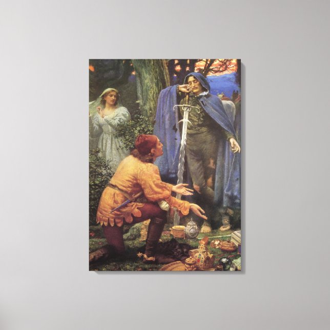 Bertuccio's Bride (von Edward Robert Hughes) Leinwanddruck (Vorderseite)