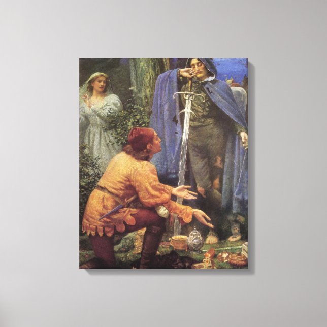 Bertuccio's Bride (von Edward Robert Hughes) Leinwanddruck (Vorderseite)