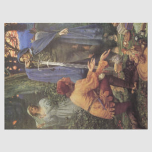 Bertuccio's Bride (von Edward Robert Hughes) Seidenpapier