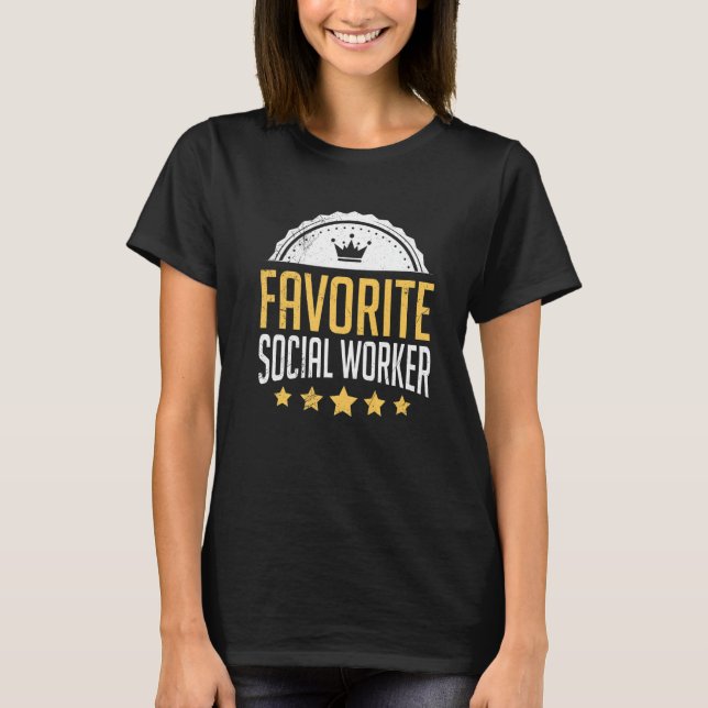 Beruf Du bist mein Lieblingssozialarbeiter T-Shirt (Vorderseite)
