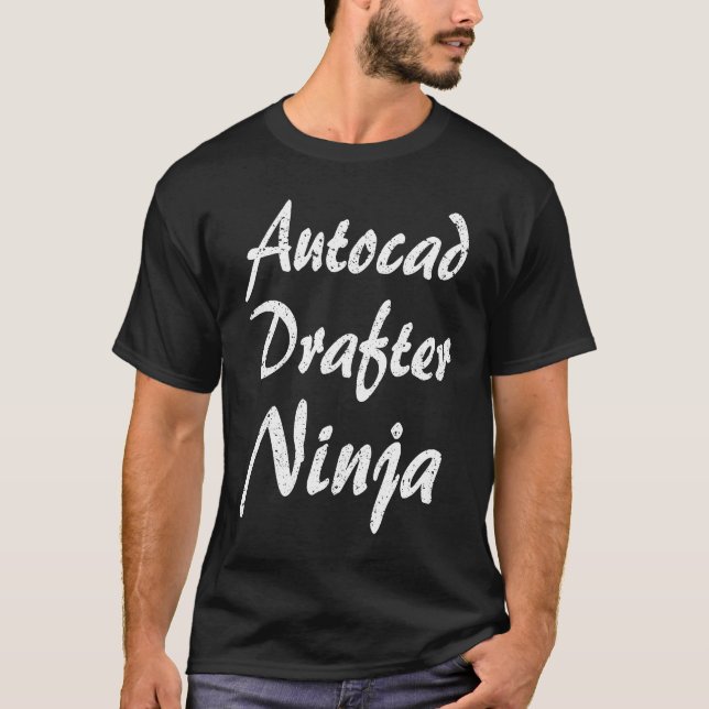 Beruf für Autocad Drafter T-Shirt (Vorderseite)
