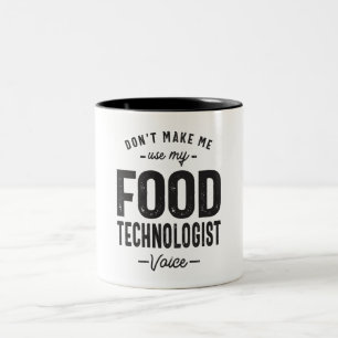 Beruf für Lebensmitteltechnologie Zweifarbige Tasse
