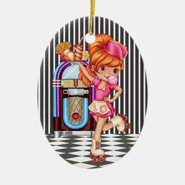 Beruf - Kellnerin - SRF Keramikornament (Vorne)