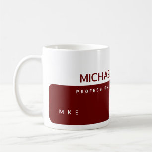 Beruf oder Firmenname HalbRed Coffee Tasse
