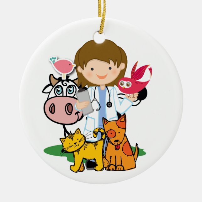 Beruf - Veterinärwesen - SRF Keramikornament (Vorne)