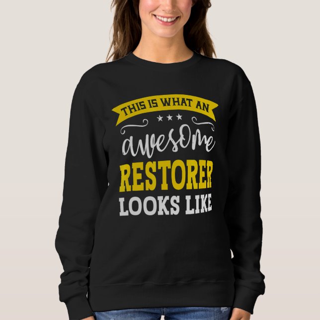 Beruf wiederherstellen Mitarbeiter Funny Worker Sweatshirt (Vorderseite)