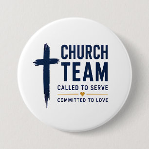 Berufen, der Kirche zu dienen, christliches Team Button