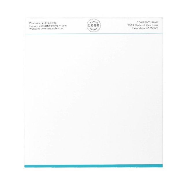 Beruflich 5.5" x 6" Notepad - 40 Seiten Notizblock (Vorderseite)