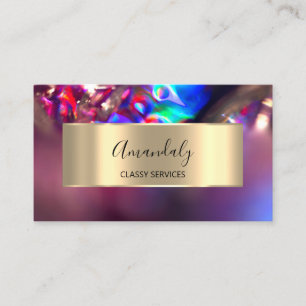 Beruflich Affiliate Marketing Holographic Gold Visitenkarte
