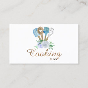 Beruflich, Bäckereihandwerkzeuge, Blume, Kochen Visitenkarte