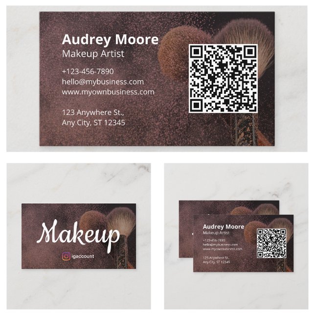 Beruflich Beauty Makeup Artist Visitenkarte (Professional Beauty Makeup Artist Business Card
)