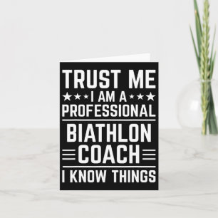 Beruflich Biathlon Coach Funny Biathlon Coach H Karte