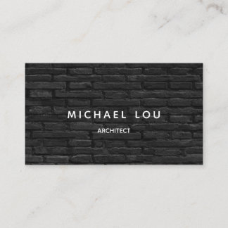 Beruflich Black Bricks Constructeure Architect Visitenkarte