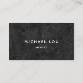 Beruflich Black Minimal Modern Architect Visitenkarte