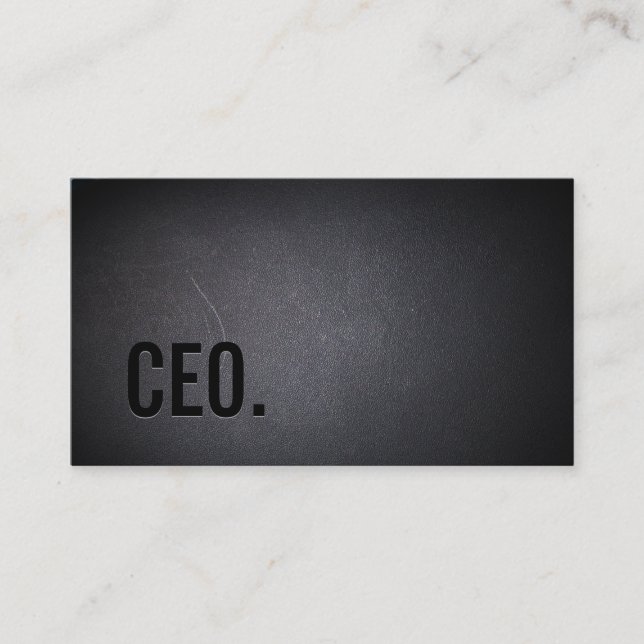 Beruflich Black Out CEO-Visitenkarte Visitenkarte (Vorderseite)