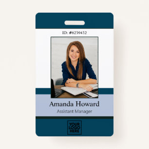 Beruflich Blue Custom Employee Foto ID Company Ausweis