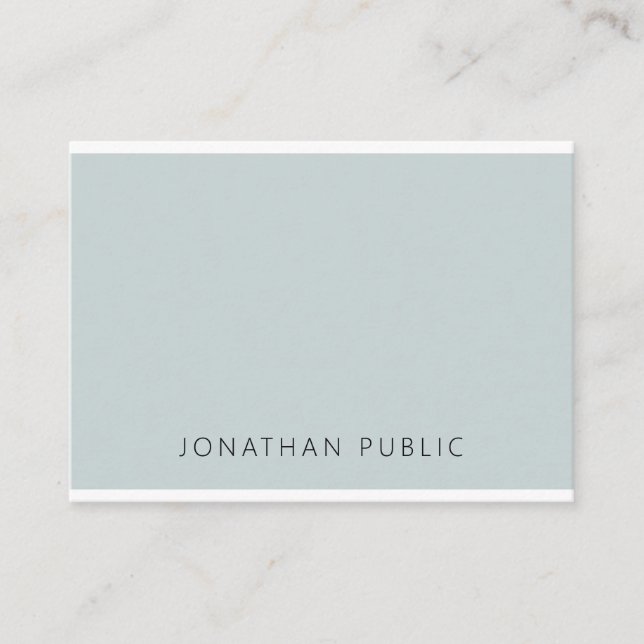Beruflich Blue Green Template Moderne Elegant Visitenkarte (Vorderseite)