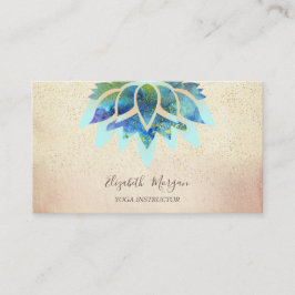 Beruflich Blue Lotus, Confetti Yoga Visitenkarte