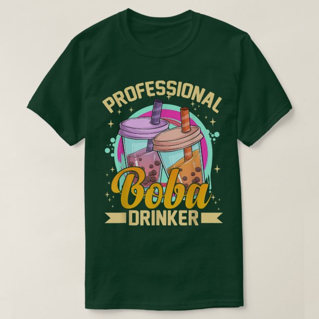 Beruflich Boba Drinker Funny Bubble Tee & Milch (Design vorne)
