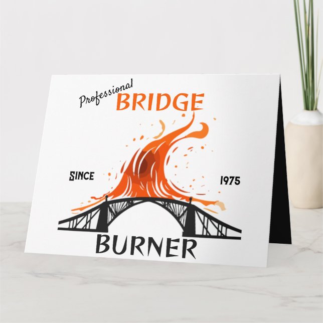 Beruflich Bridge Burner Karte (Vorderseite)