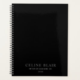 Beruflich Business Black Weekly Monthly Planer