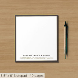 Beruflich Business Notepad Notizblock
