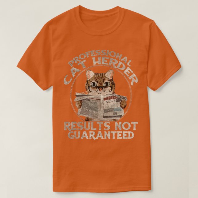 Beruflich Cat Herder T-Shirt (Design vorne)