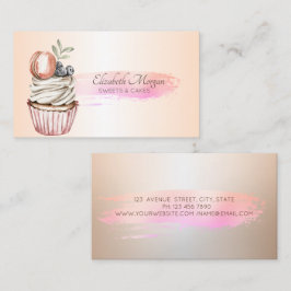 Beruflich Chic Brush Stroke Visitenkarte