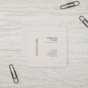 Beruflich Chic Design Elegante Modernes Schlichtes Quadratische Visitenkarte