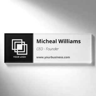 Beruflich Corporate Black Namenschild