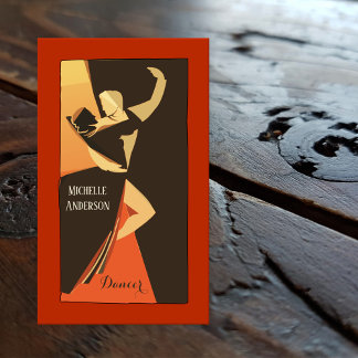Beruflich Dancer Business Card Visitenkarte