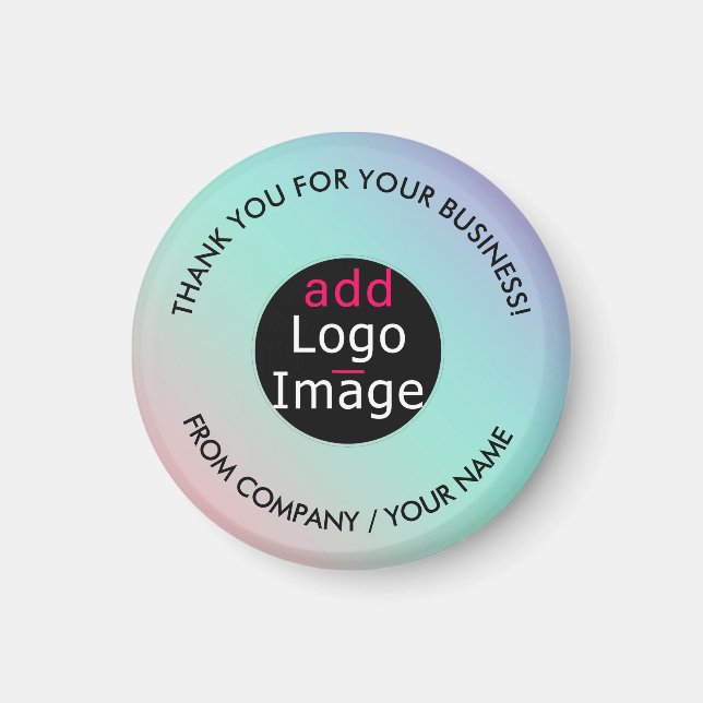 Beruflich danke Ihnen Custom Chic Pastel Gradient Magnet (Vorne)