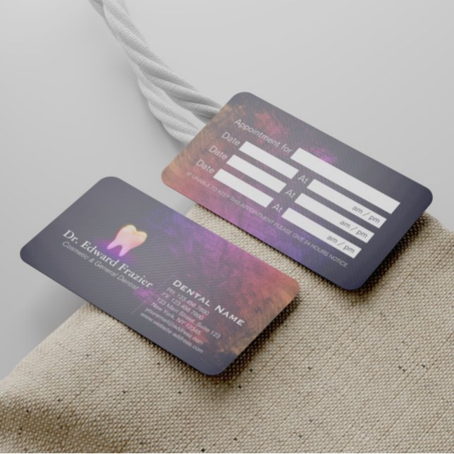 Beruflich Dentalklinik-Rose Gold-Stand Empfehlungskarte (Von Creator hochgeladen)