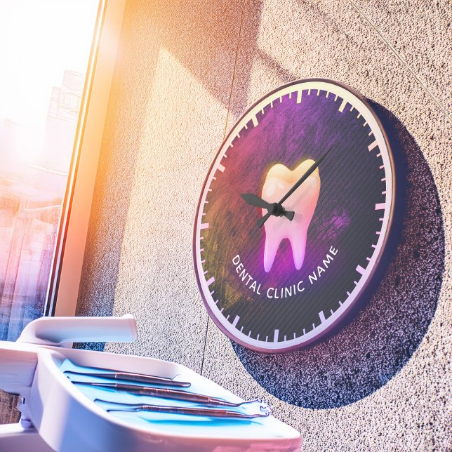 Beruflich Dentalklinik-Rose Gold-Stand Große Wanduhr (Von Creator hochgeladen)
