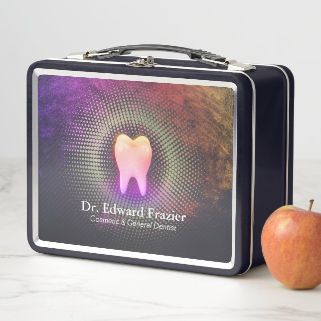 Beruflich Dentalklinik-Rose Gold-Stand Metall Brotdose (Beispiel)