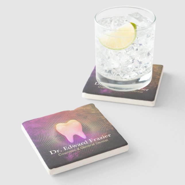 Beruflich Dentalklinik-Rose Gold-Stand Steinuntersetzer (Seitenansicht)