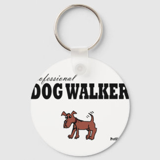 Beruflich Dog Walker Schlüsselanhänger